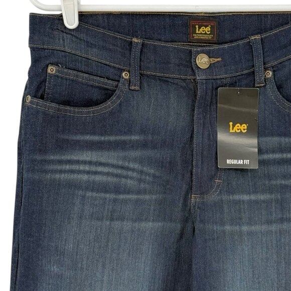 Lee Men's Berkley Stretch Regular Fit Blue Denim Shorts Size 32 Inseam 10" NWT - Picture 3 of 11